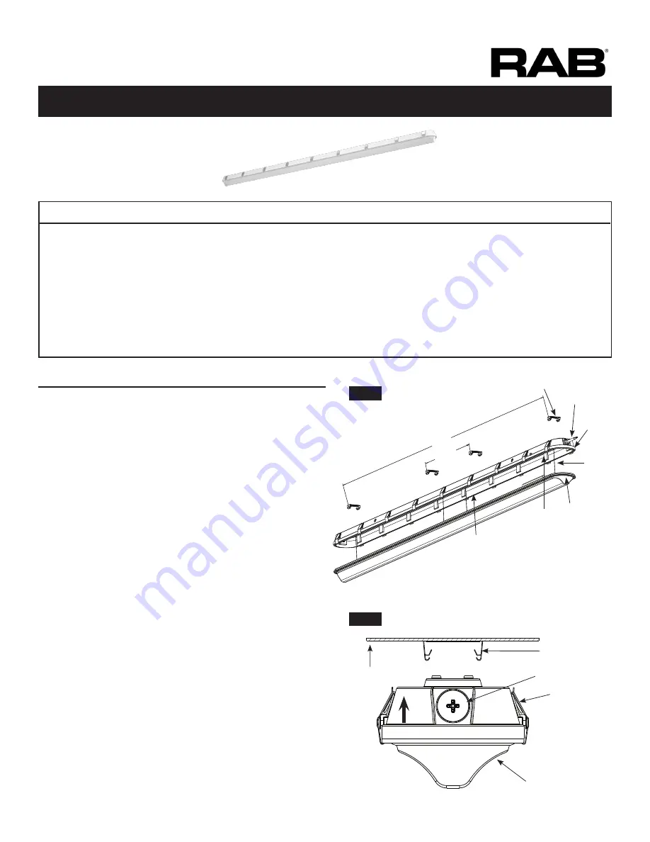 RAB SHARK - 8FT Instructions Manual Download Page 1