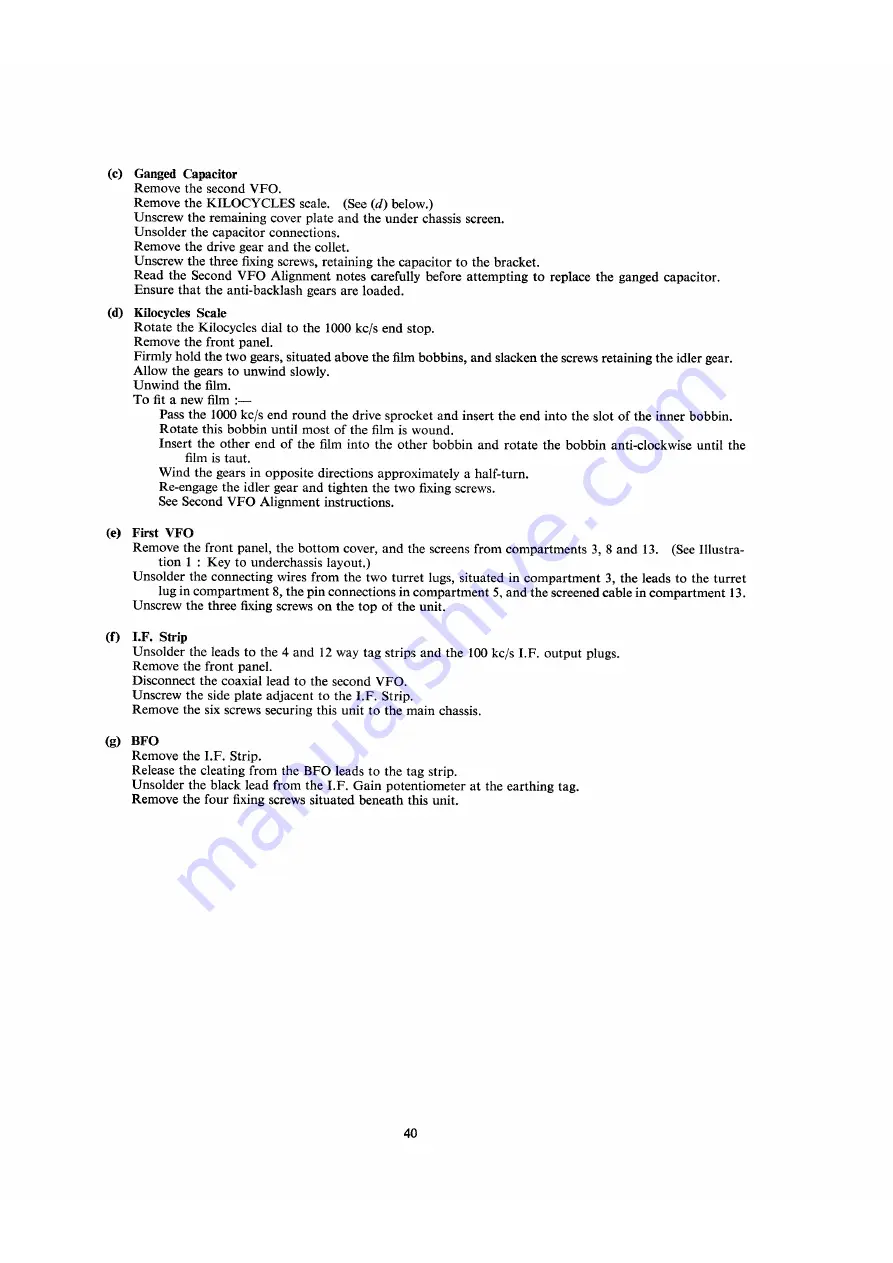 Racal Engineering RA. 17 Operating And Maintenance Instructions Manual Download Page 42