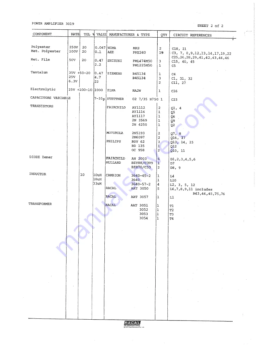 Racal Instruments TRA 7928 Technical Manual Download Page 132