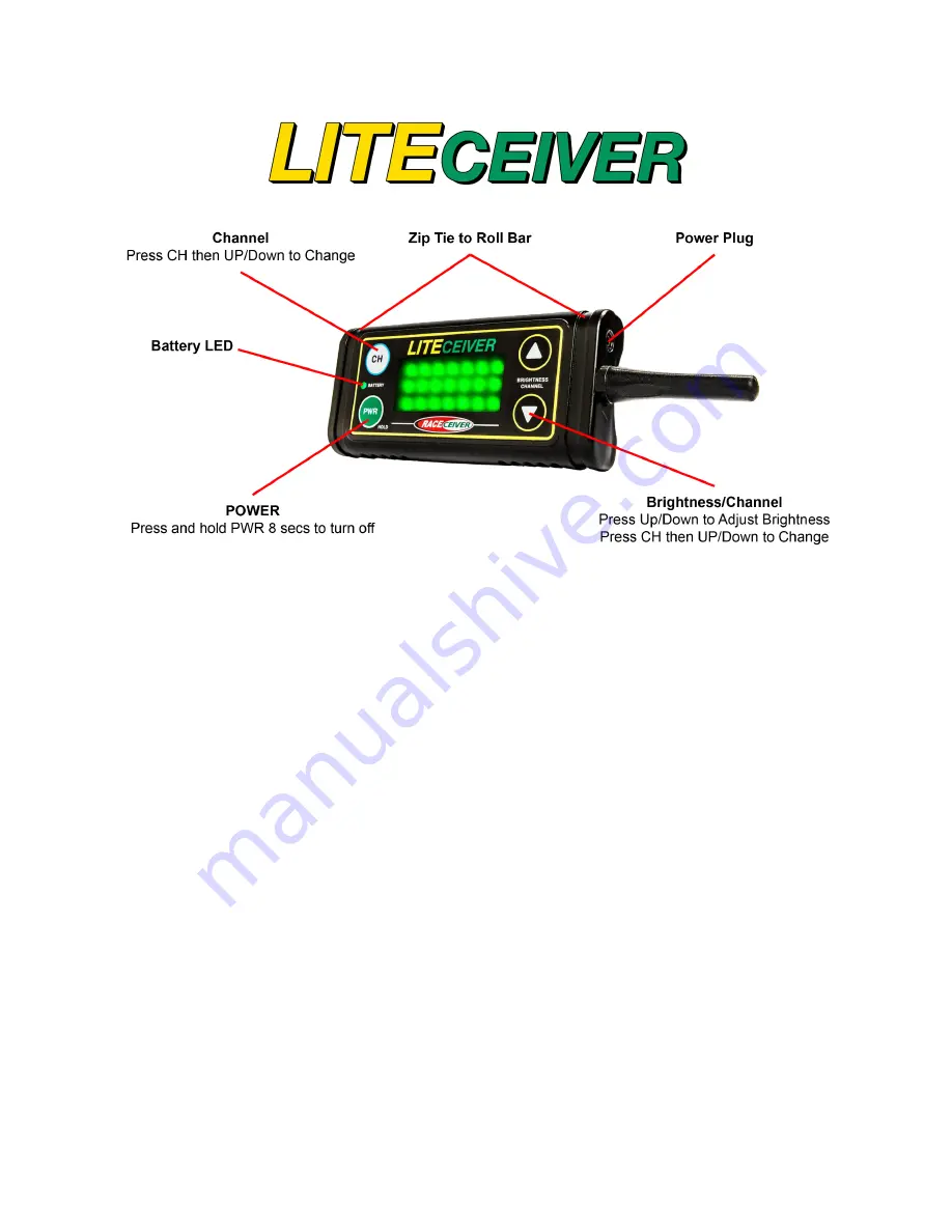 RACEceiver LITEceiver Скачать руководство пользователя страница 1