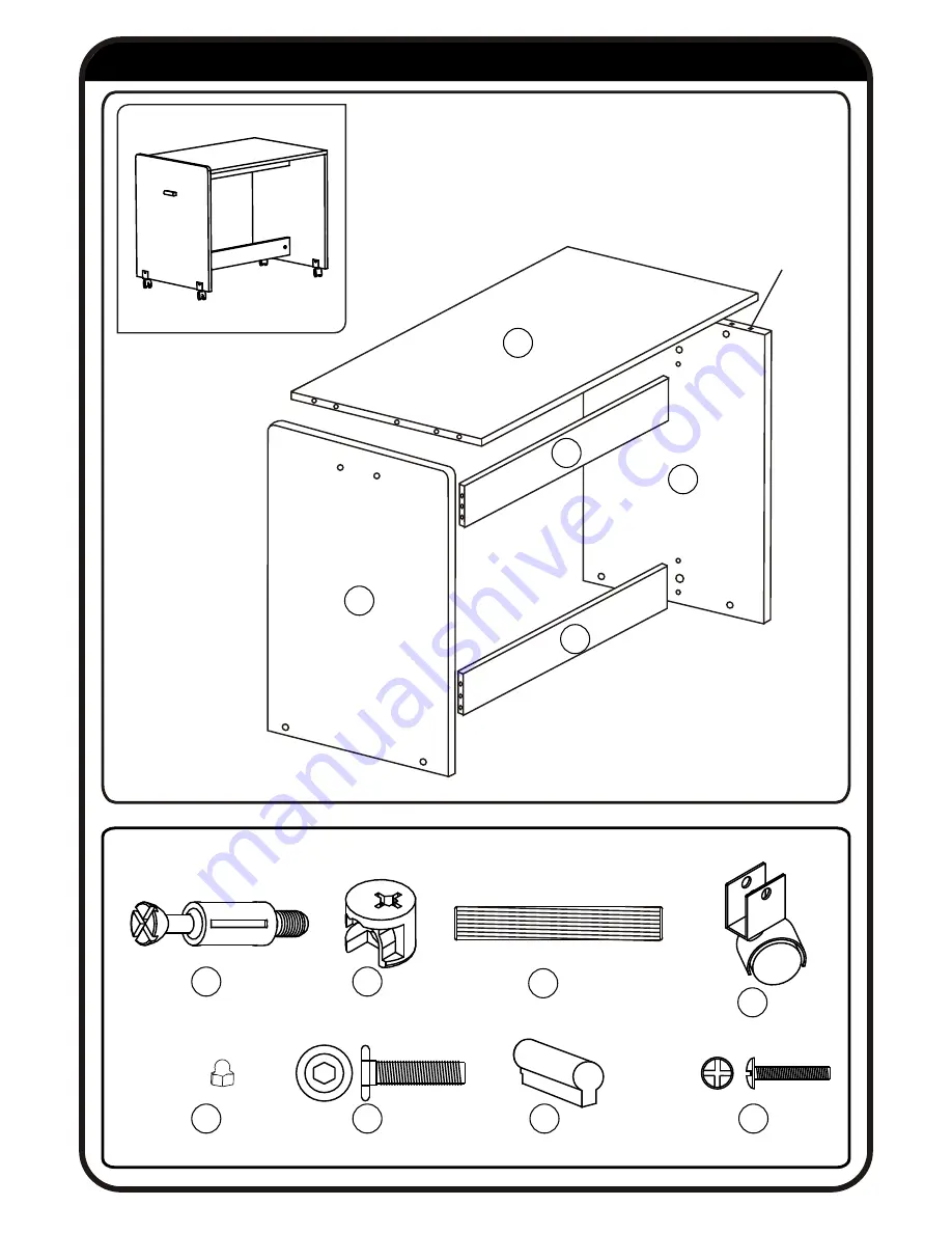 Rack furniture CHARLESTON LOFT BED Instruction Manual Download Page 7