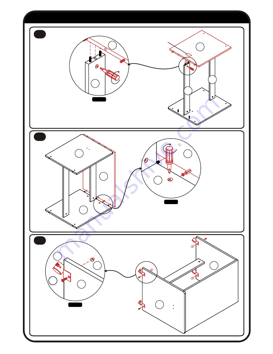 Rack furniture CHARLESTON LOFT BED Instruction Manual Download Page 9