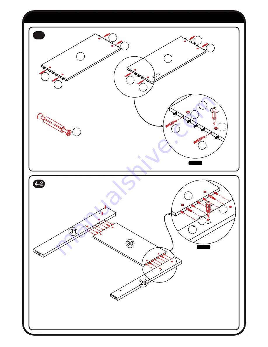 Rack furniture CHARLESTON LOFT BED Instruction Manual Download Page 22