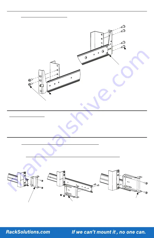 Rack Solutions 2URAIL-R7 Installation Instructions Download Page 3