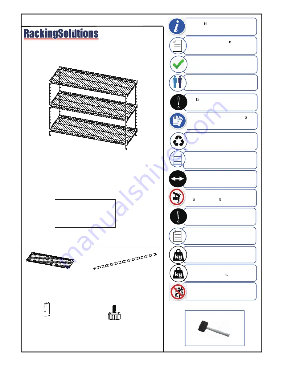 Racking Solutions HST003 Скачать руководство пользователя страница 1