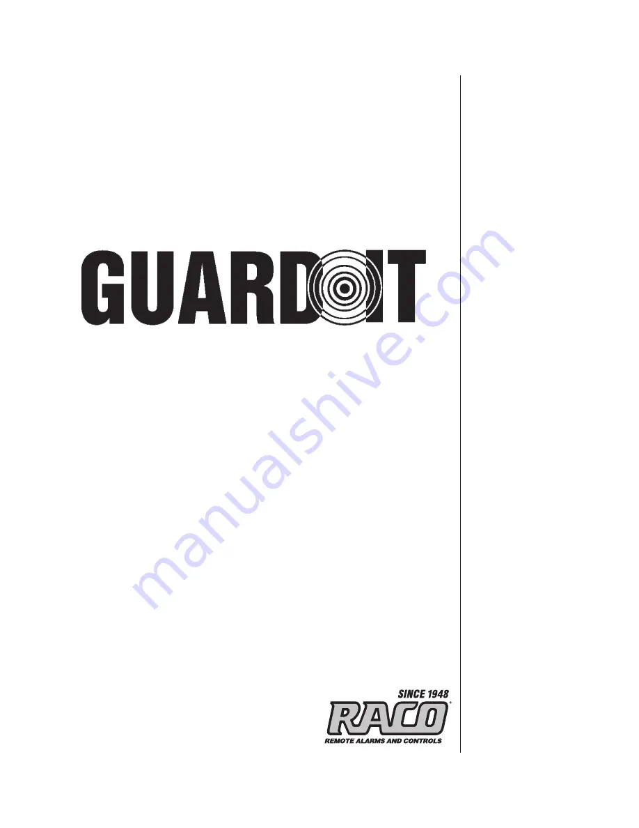 Raco Guard-It Owner'S Manual Download Page 1