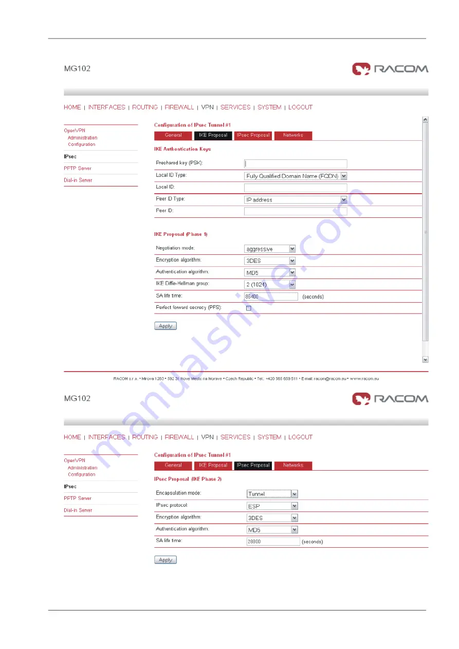 RACOM Midge MG102 Скачать руководство пользователя страница 43