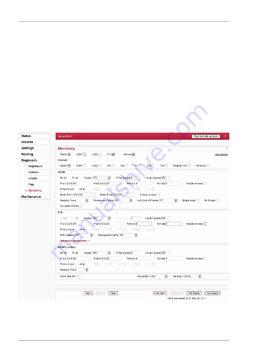 RACOM RipEX 1.12.0 User Manual Download Page 146