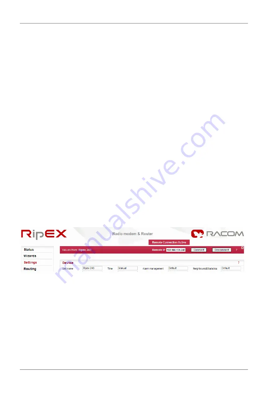 RACOM RipEX 1.6.0 User Manual Download Page 84