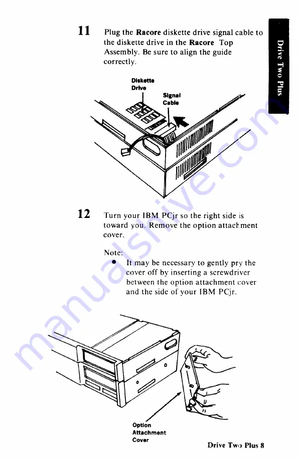 RACORE COMPUTERS DRIVE TWO PLUS 1500 Installation Instructions Manual Download Page 9