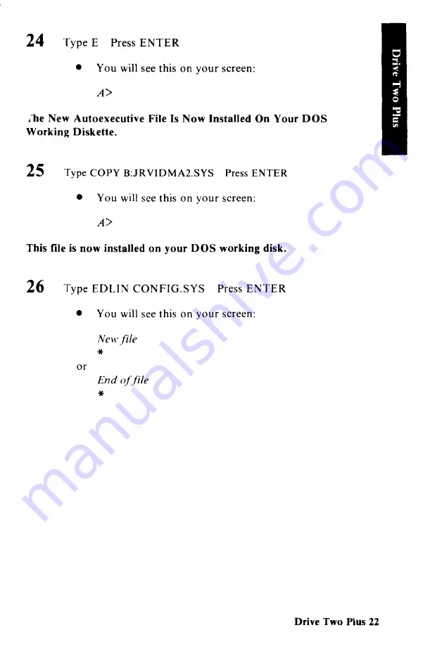 RACORE COMPUTERS DRIVE TWO PLUS 1500 Installation Instructions Manual Download Page 23