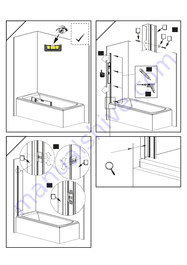 Radaway Eos 2 PND Assembly Instruction Manual Download Page 4