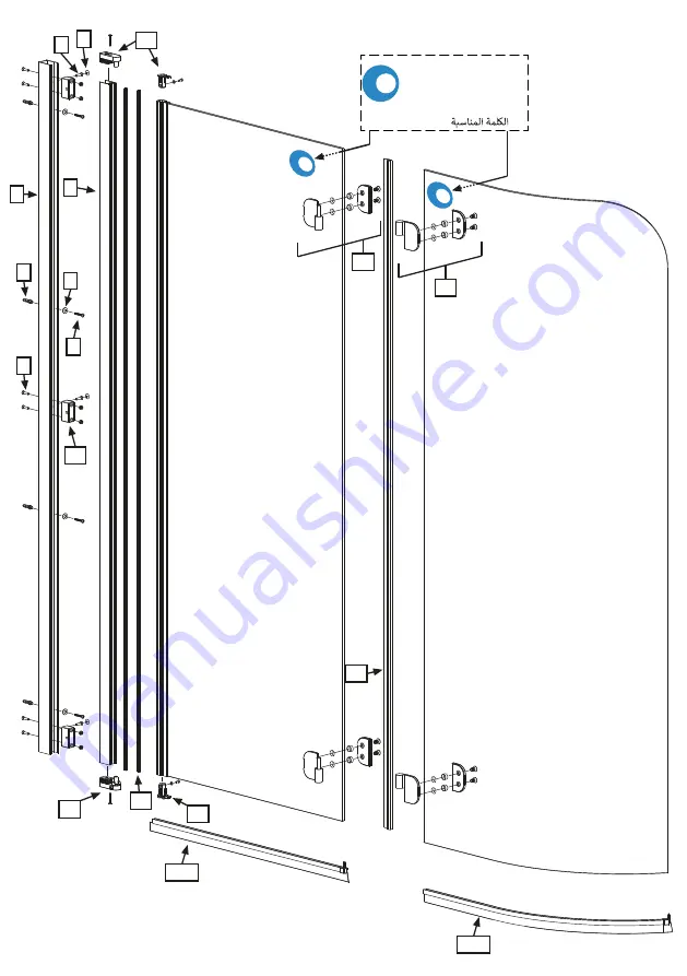 Radaway Eos PND Assembly Instructions Manual Download Page 2