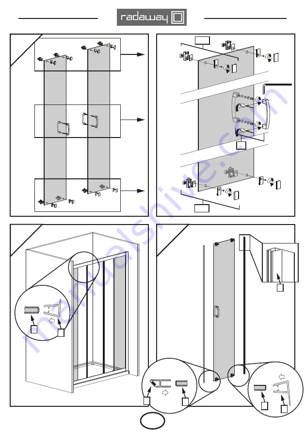 Radaway Premium Plus DWD Assembly Instruction Manual Download Page 6