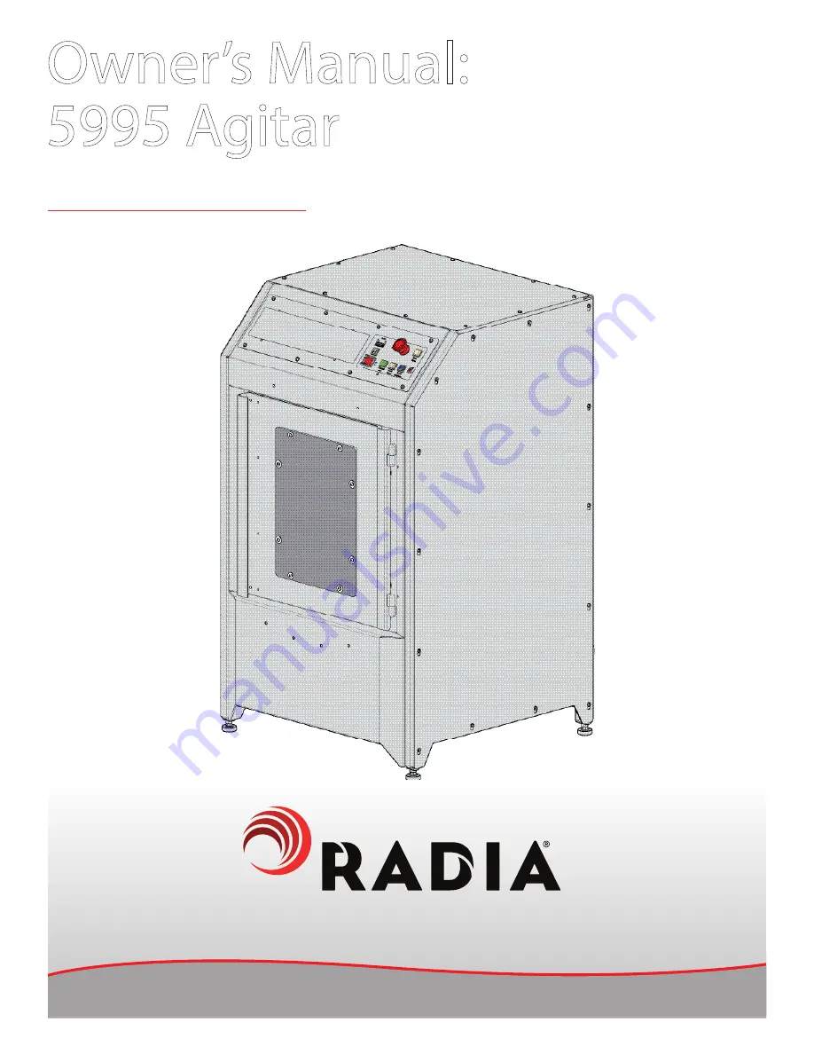 Radia 5995 Agitar Owner'S Manual Download Page 1