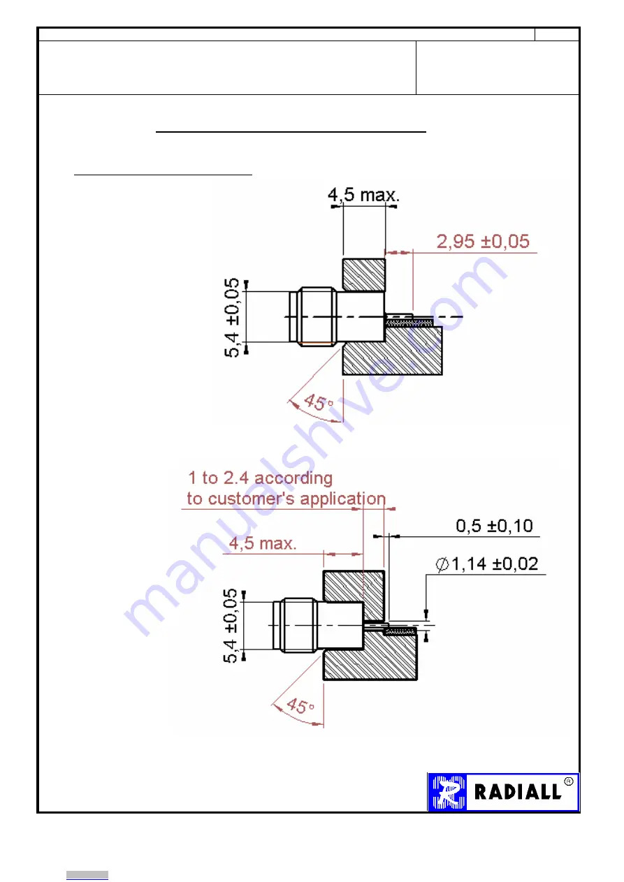 Radiall R125.630.040 Quick Start Manual Download Page 3