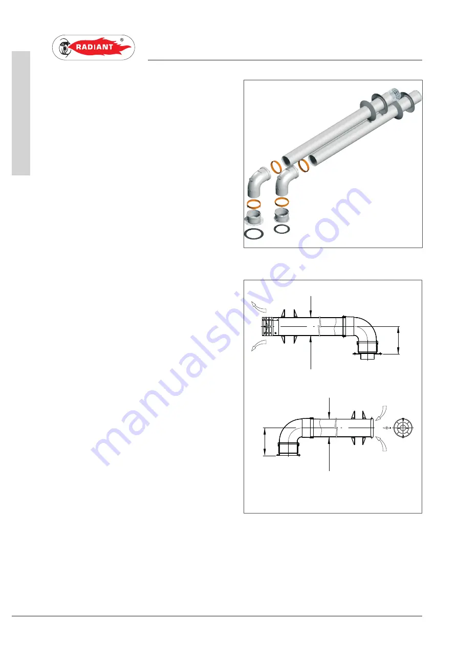 Radiant R2C 28 Installation, Use And Maintenance Manual Download Page 24