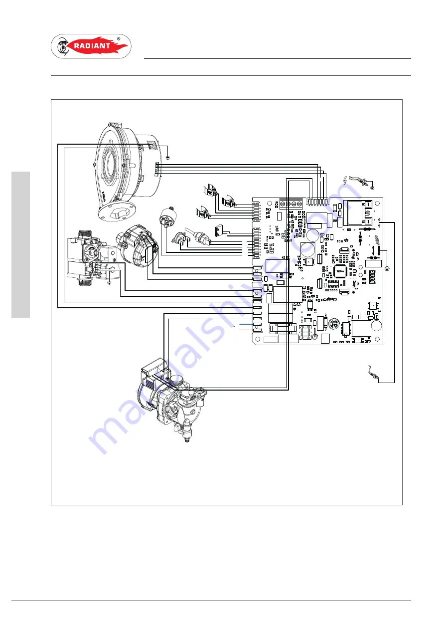 Radiant R2C 28 Installation, Use And Maintenance Manual Download Page 50