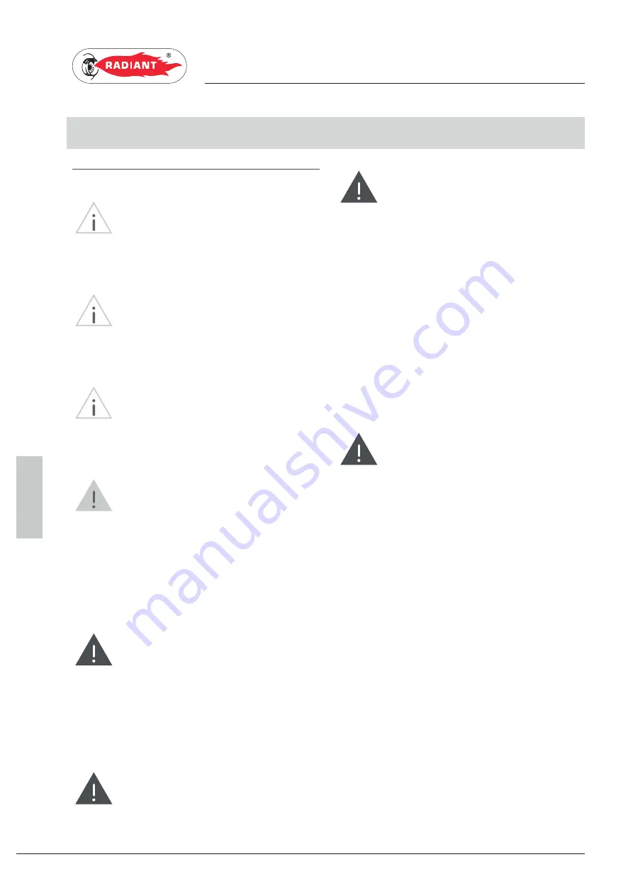 Radiant R2KA 28/20 Installation, Use And Maintenance Instruction Manual Download Page 64