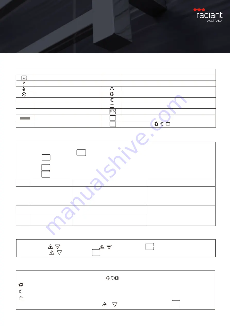 Radiant TS8100-TH-H Instructions Download Page 1