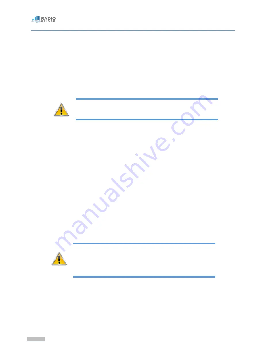 Radio Bridge RBS101-AL-RCZ1 User Manual Download Page 6