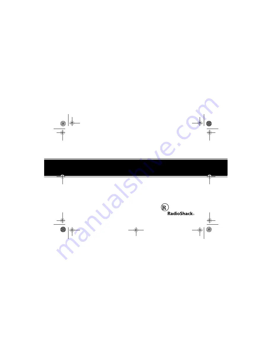 Radio Shack 15-1170 Owner'S Manual Download Page 1