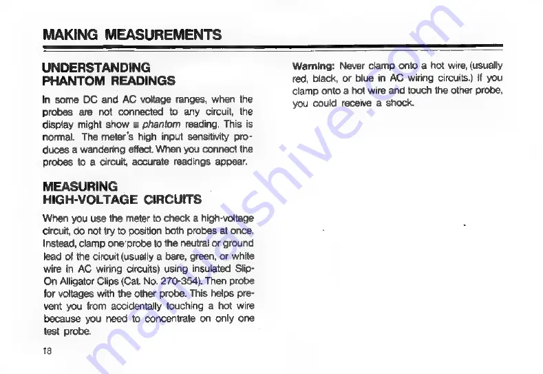 Radio Shack 22-168A Owner'S Manual Download Page 18