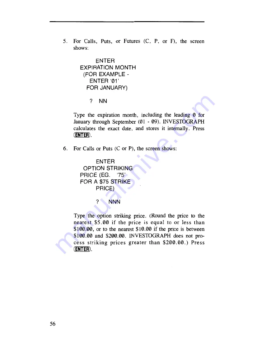 Radio Shack 32K InvestoGraph User Manual Download Page 62