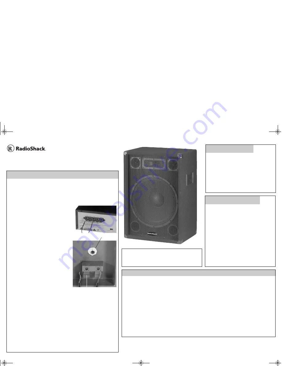 Radio Shack 40-215 User Manual Download Page 1