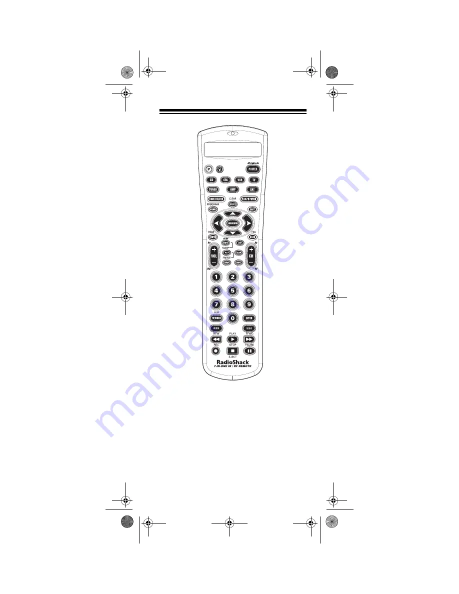 Radio Shack 7-in-One IR Owner'S Manual Download Page 9