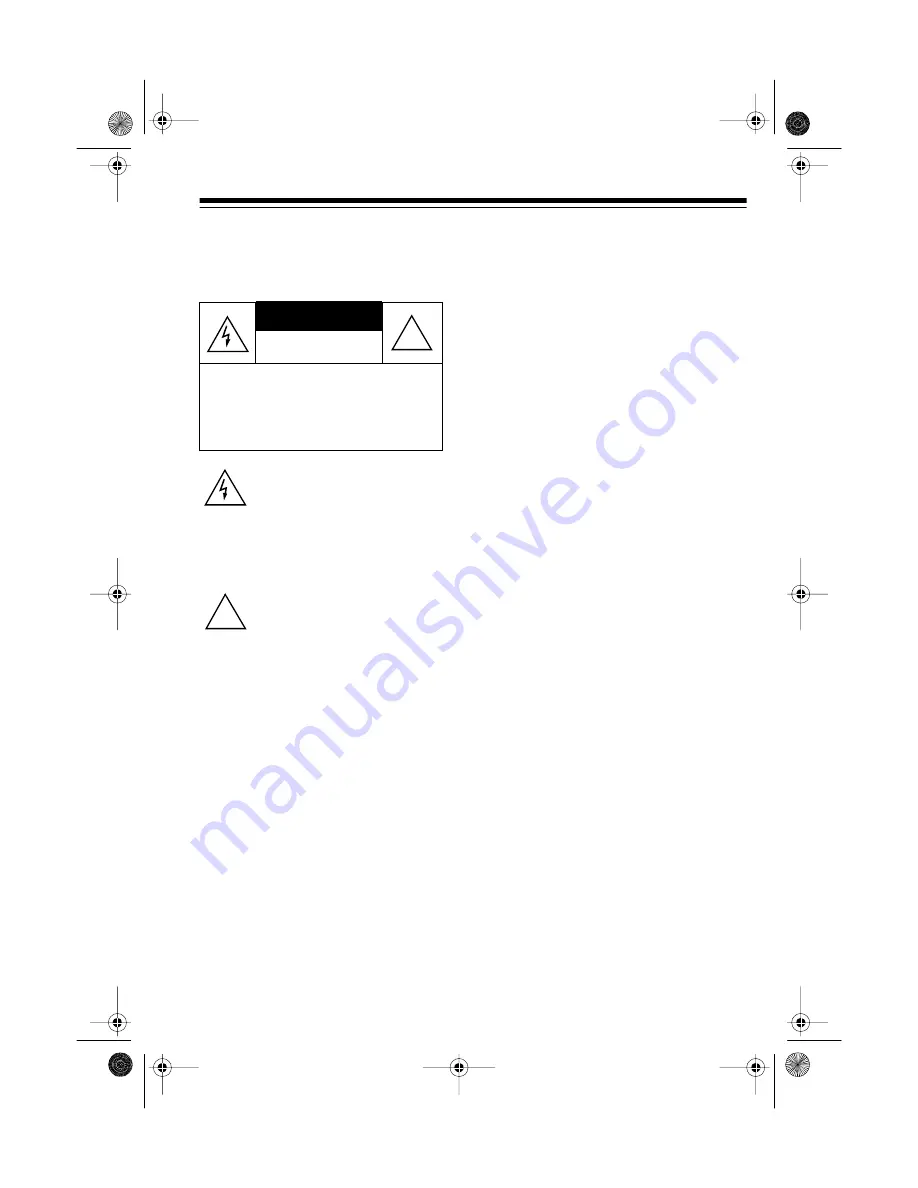 Radio Shack CENTRAL 2000 49-351 Owner'S Manual Download Page 3