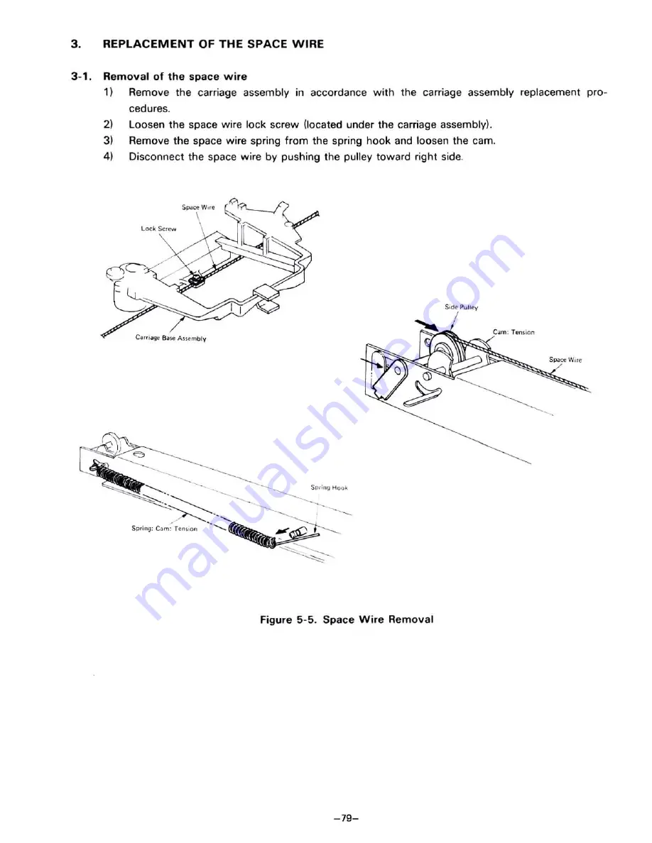 Radio Shack Daisy Wheel 410 Service Manual Download Page 81