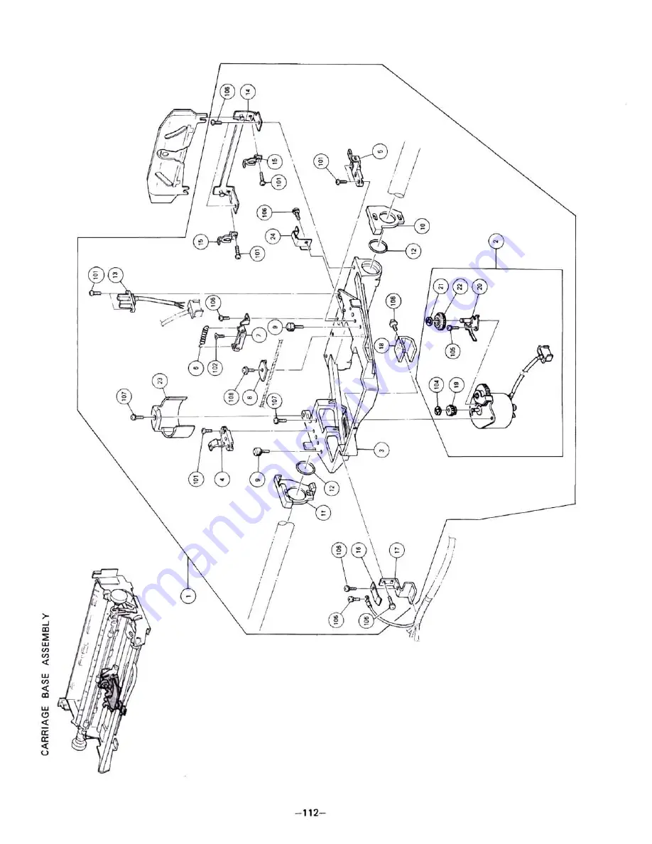 Radio Shack Daisy Wheel 410 Service Manual Download Page 116