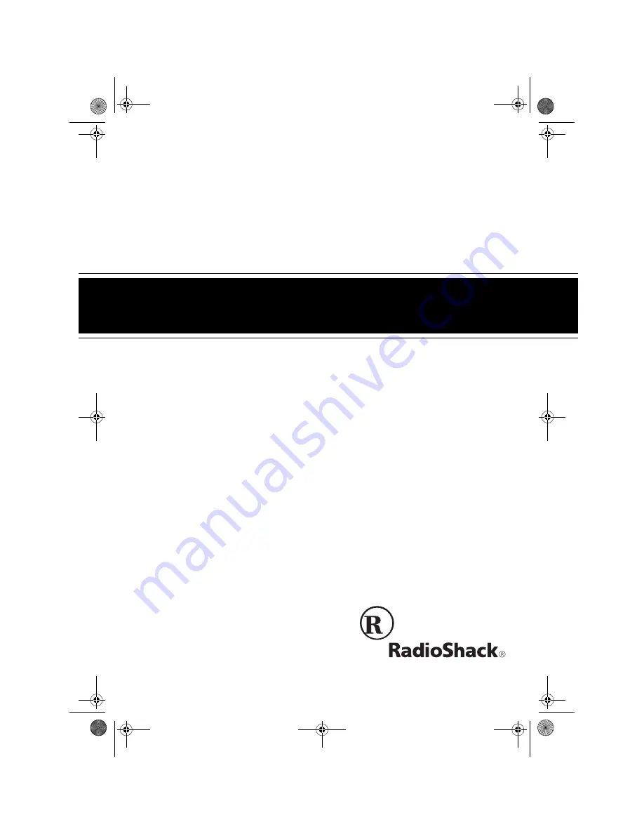 Radio Shack ET-1111 Owner'S Manual Download Page 1