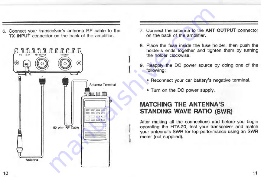 Radio Shack HTA-20 Скачать руководство пользователя страница 6