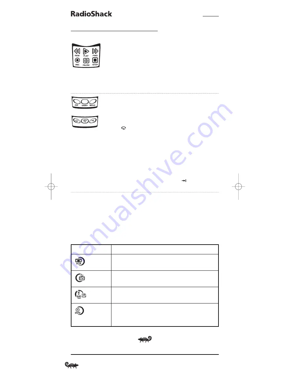 Radio Shack Kameleon 4-in-1 Owner'S Manual Download Page 8