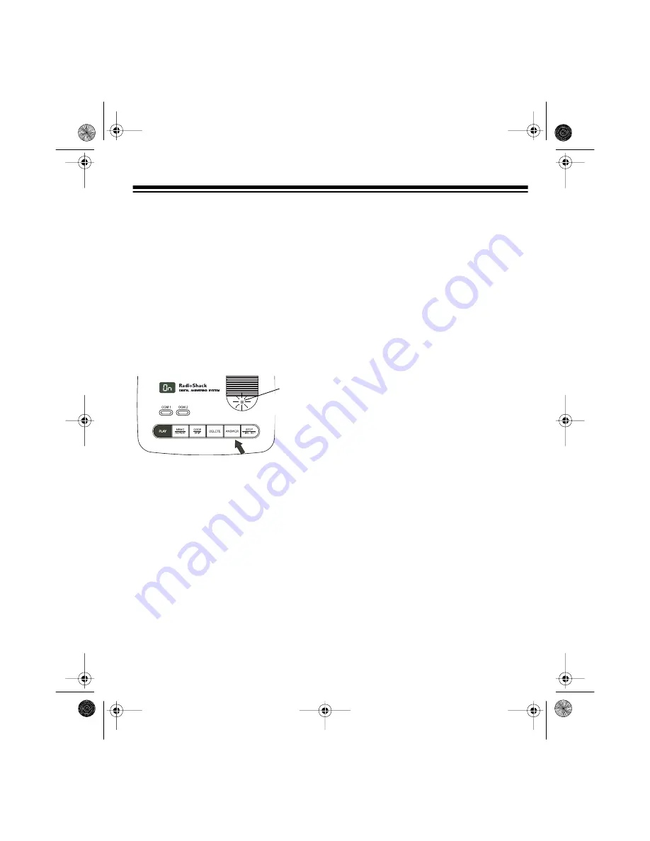 Radio Shack TAD-1024 Owner'S Manual Download Page 11