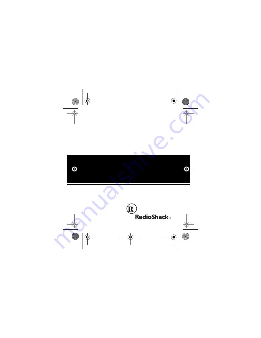 Radio Shack Talking Indoor/Outdoor Thermometer Owner'S Manual Download Page 1