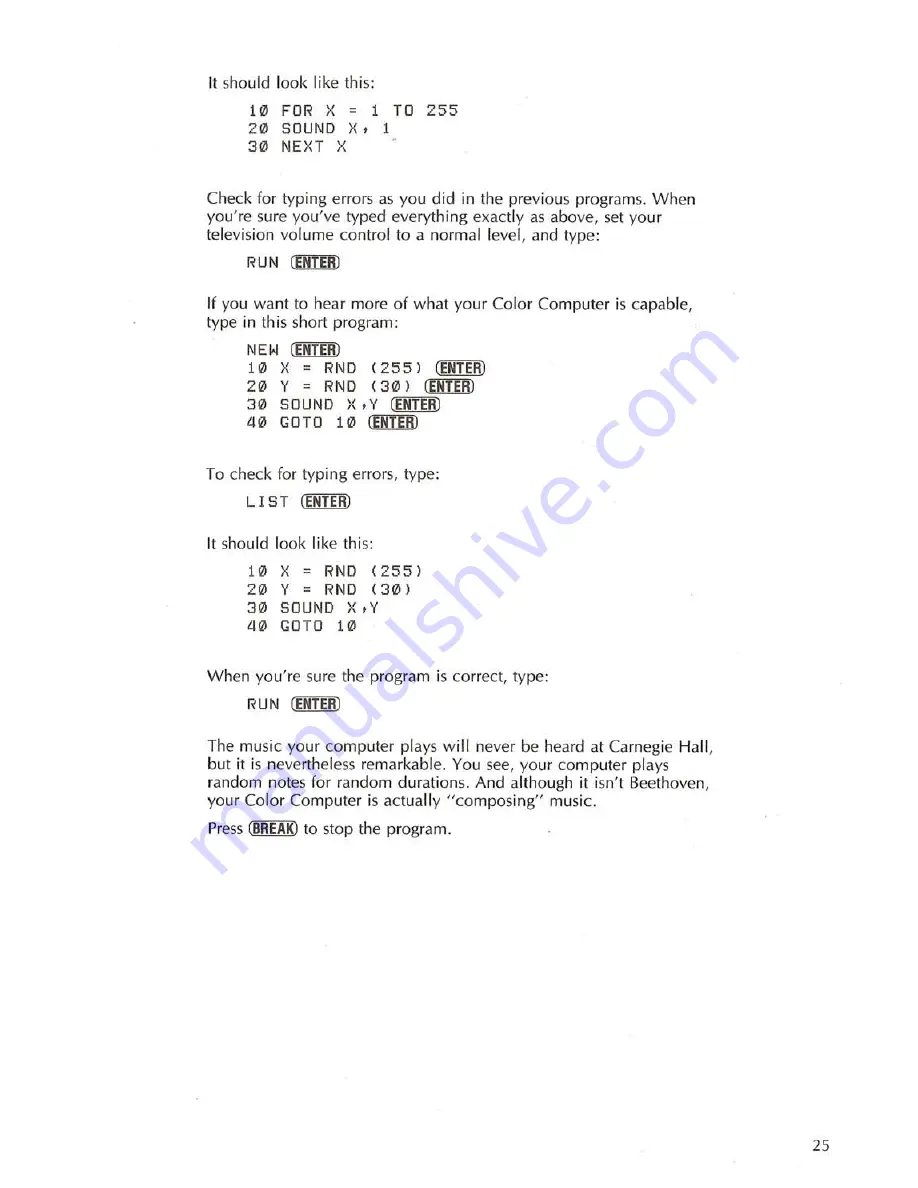 Radio Shack TRS-80 Color Computer 2 User Manual Download Page 27