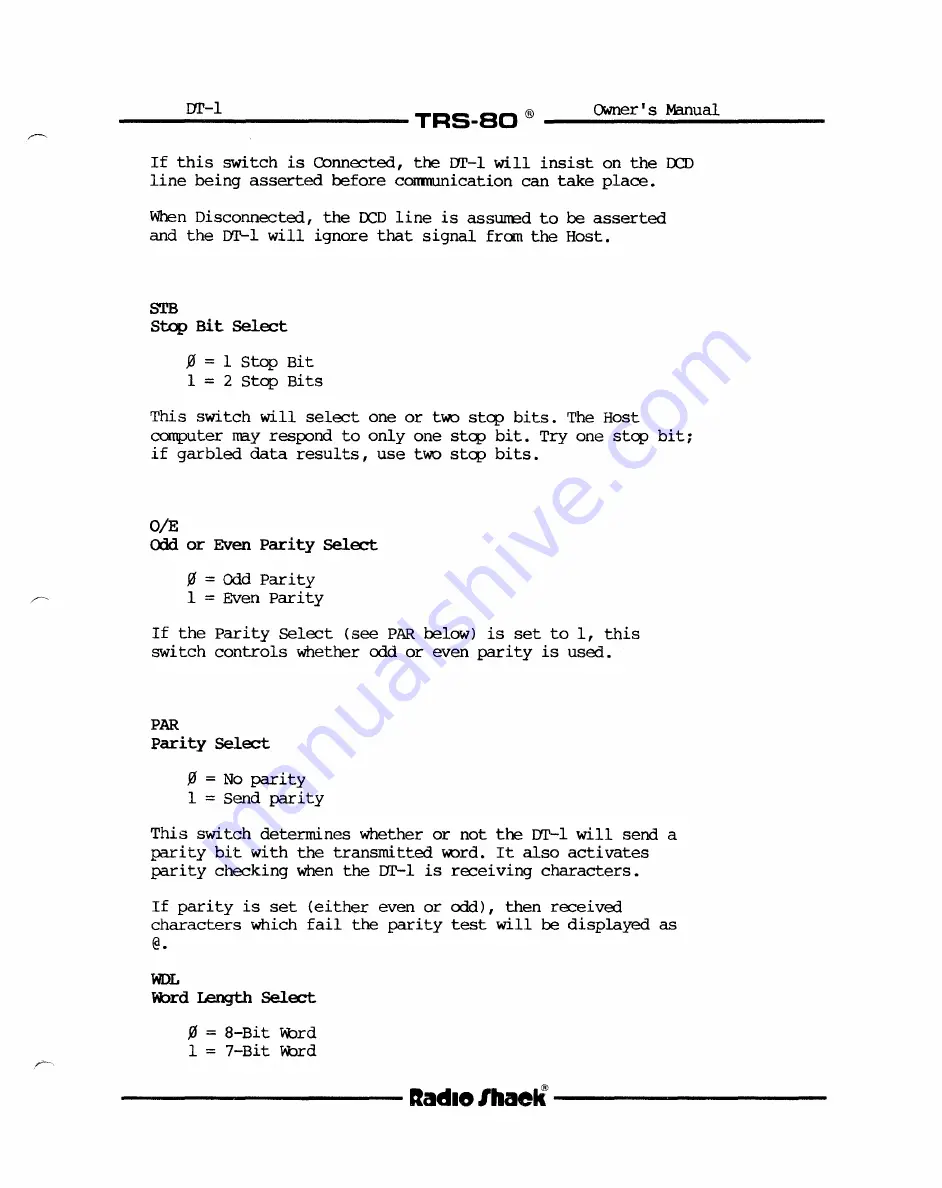 Radio Shack TRS-80 DT-1 Owner'S Manual Download Page 29