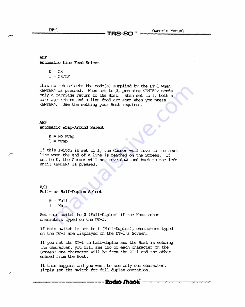 Radio Shack TRS-80 DT-1 Owner'S Manual Download Page 31