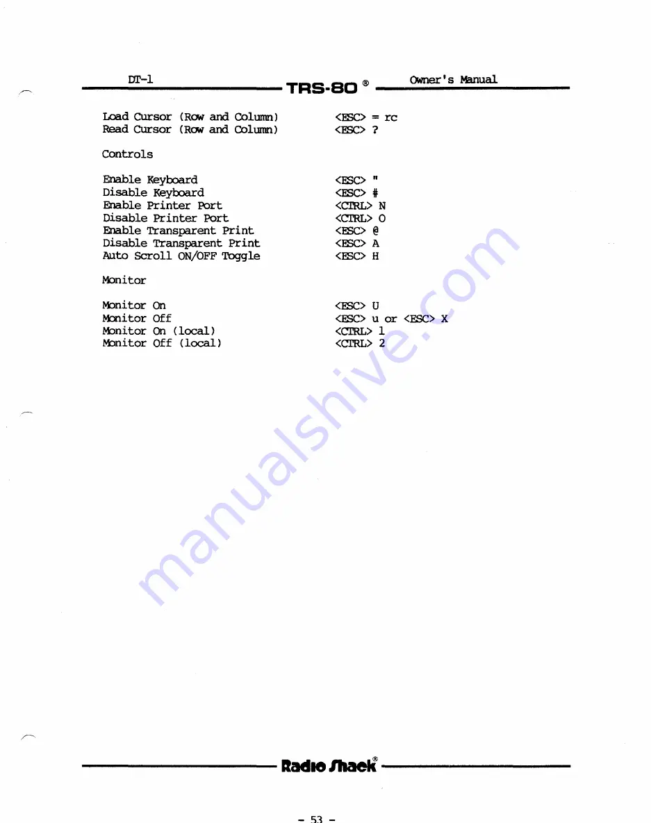 Radio Shack TRS-80 DT-1 Owner'S Manual Download Page 55