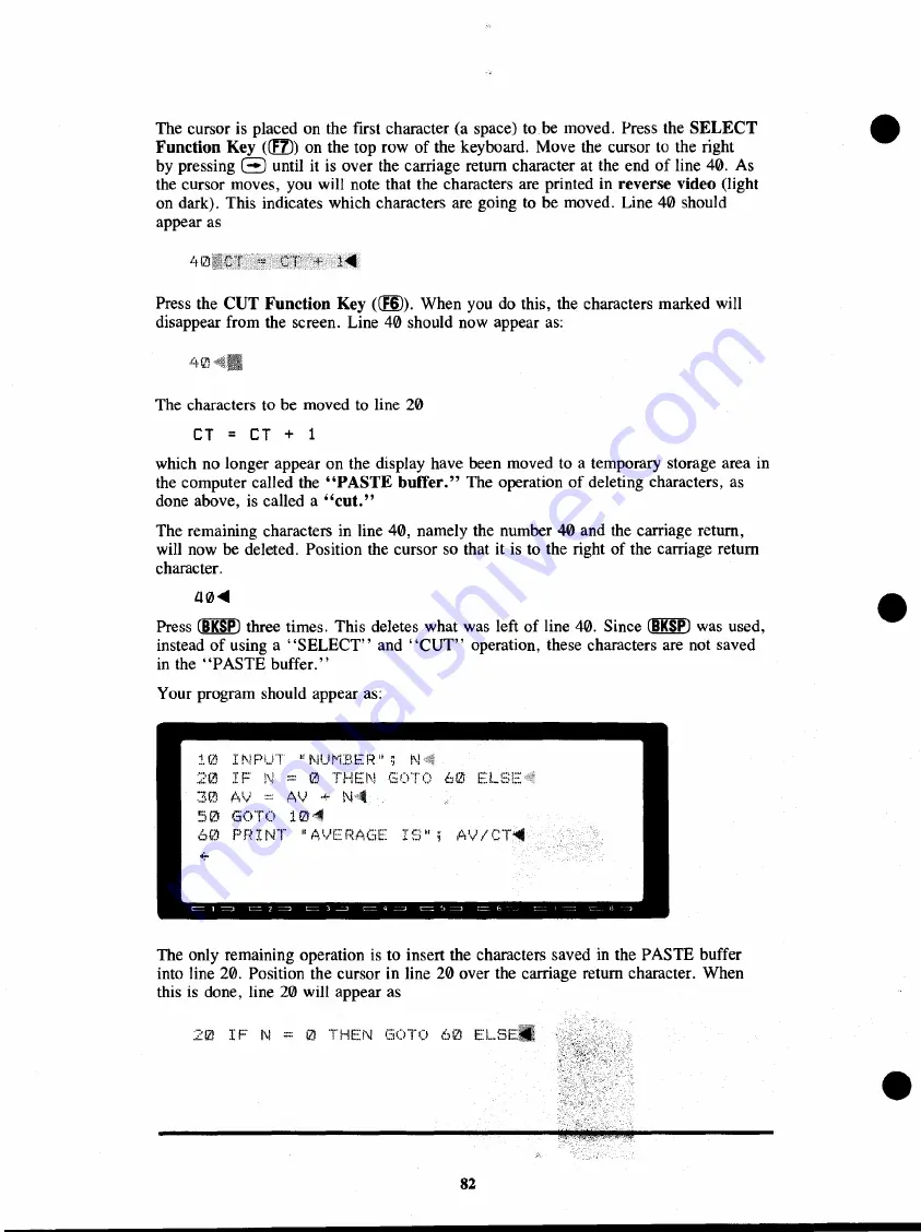 Radio Shack TRS-80 Model 100 Basic Manual Download Page 88