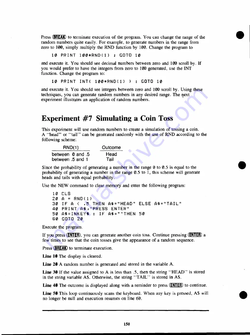 Radio Shack TRS-80 Model 100 Basic Manual Download Page 156