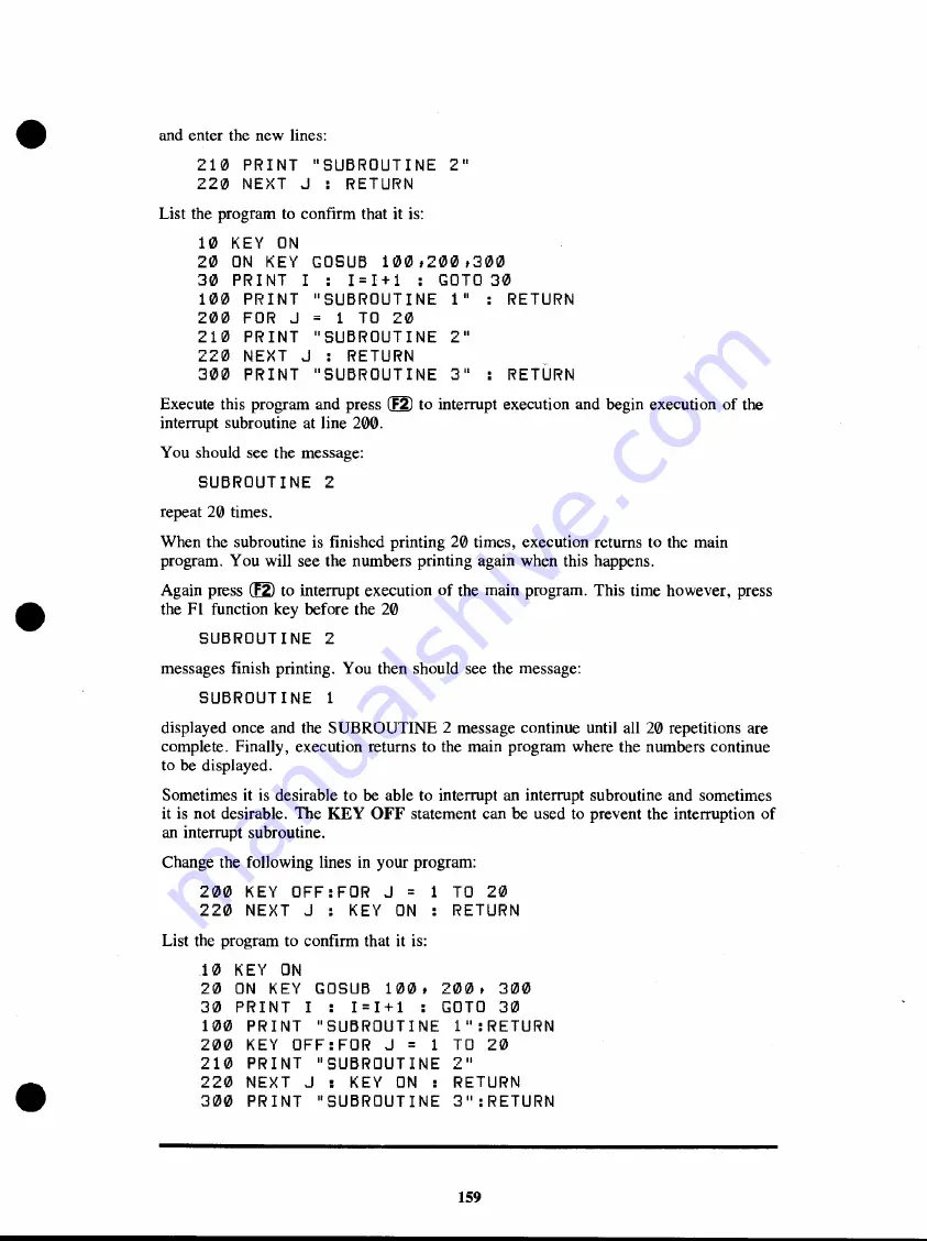 Radio Shack TRS-80 Model 100 Basic Manual Download Page 165