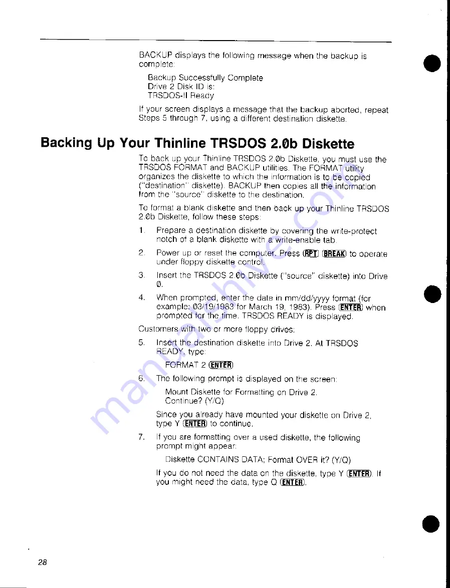 Radio Shack TRS-80 Model 16B User Manual Download Page 38