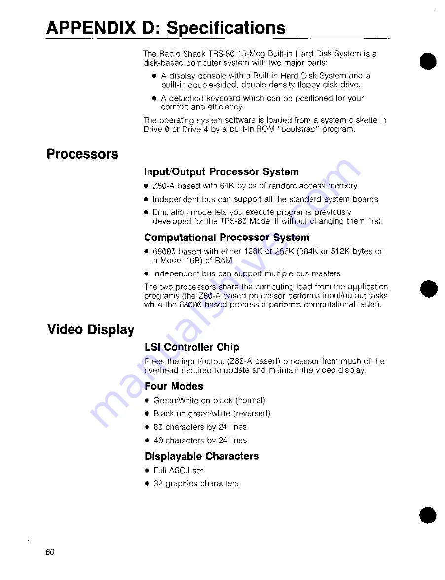 Radio Shack TRS-80 Model 16B User Manual Download Page 74