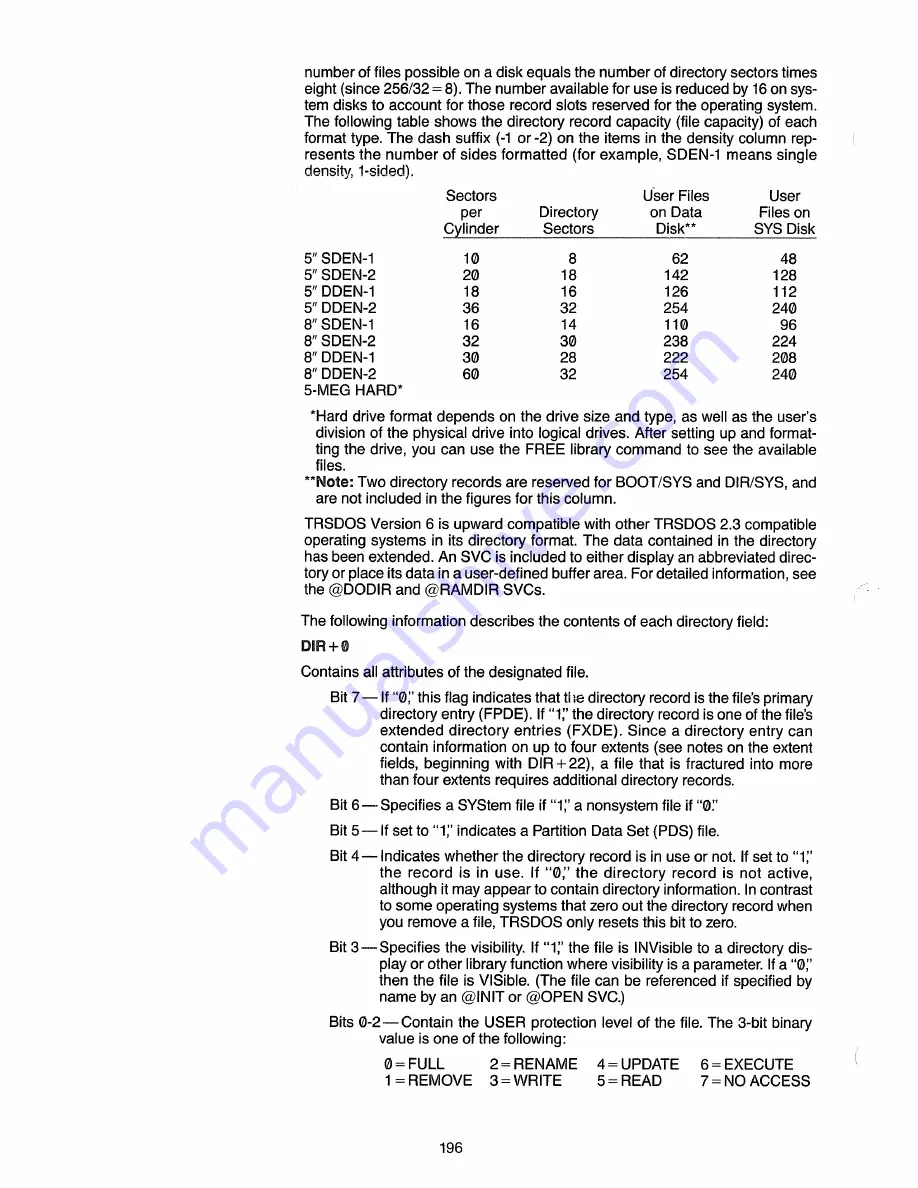 Radio Shack TRS-80 Model 4 Technical Reference Manual Download Page 213