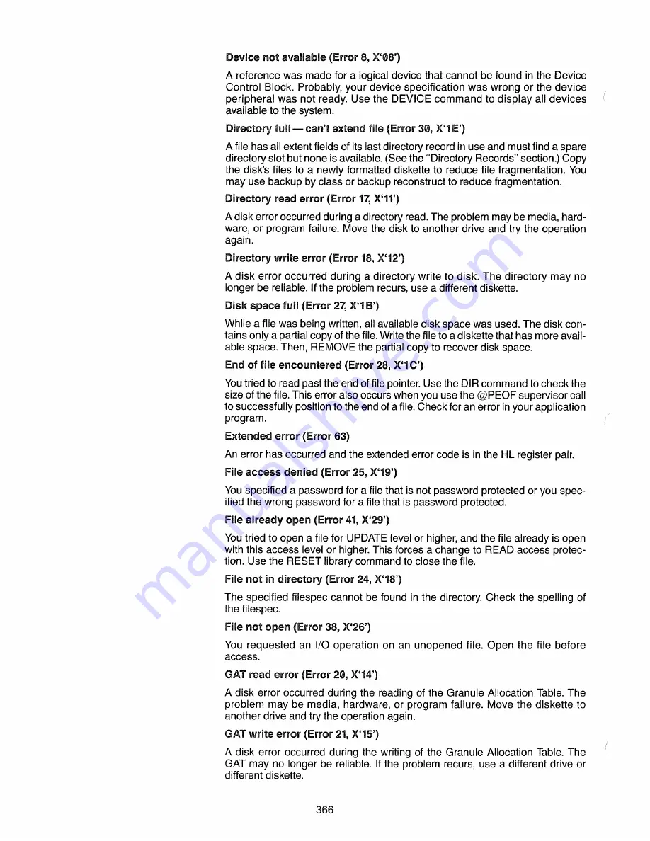 Radio Shack TRS-80 Model 4 Technical Reference Manual Download Page 383