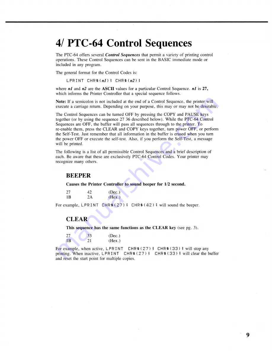 Radio Shack TRS-80 PTC-64 Скачать руководство пользователя страница 17